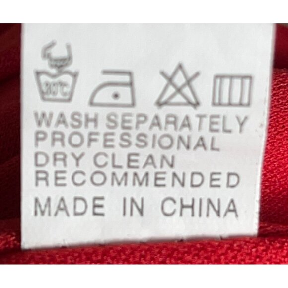 Afibi Maxi Full Skirt Red Chiffon Airy Flowing Feminine Romantic Elegant Women S - Picture 9 of 9